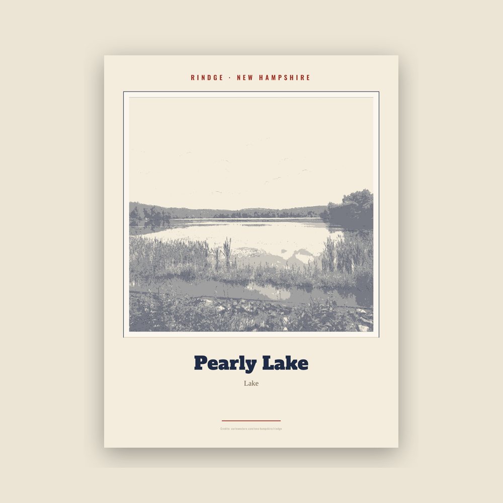 Rindge Pearly Lake Landmark Print