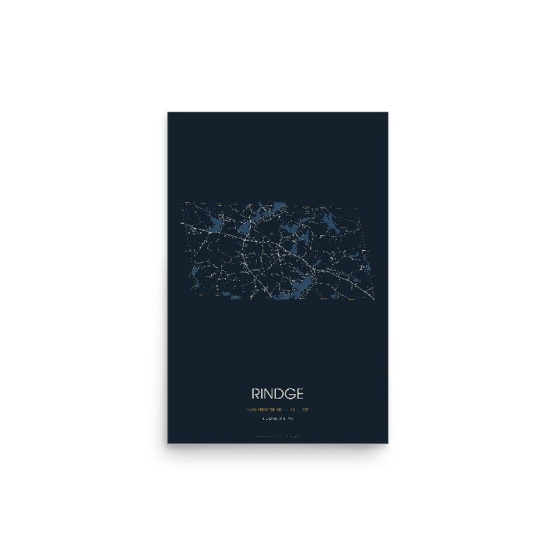 Rindge Street Map Poster · Midnight