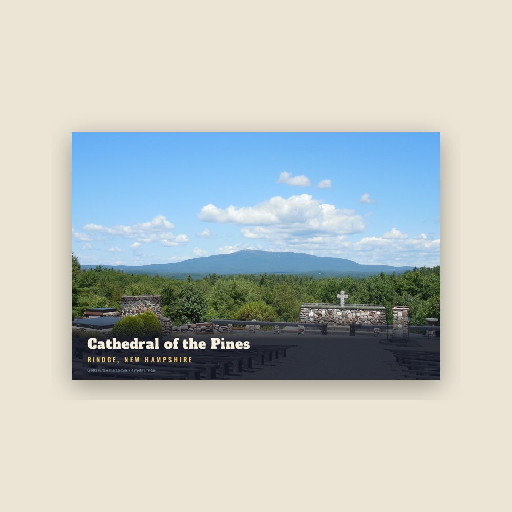 Rindge Cathedral of the Pines Postcard