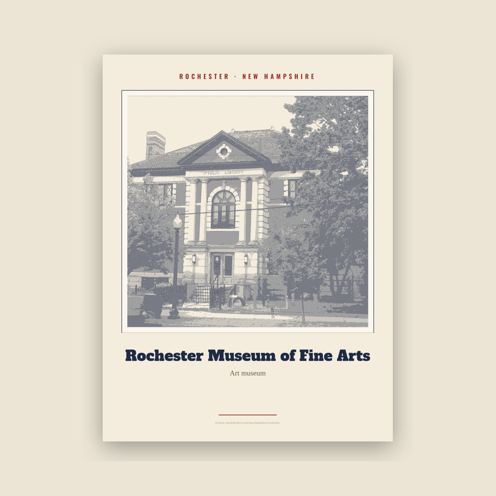Rochester Rochester Museum of Fine Arts Landmark Print