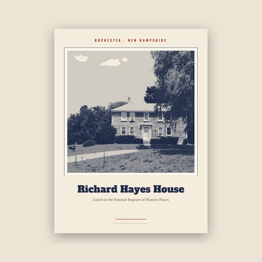 Rochester Richard Hayes House Landmark Print