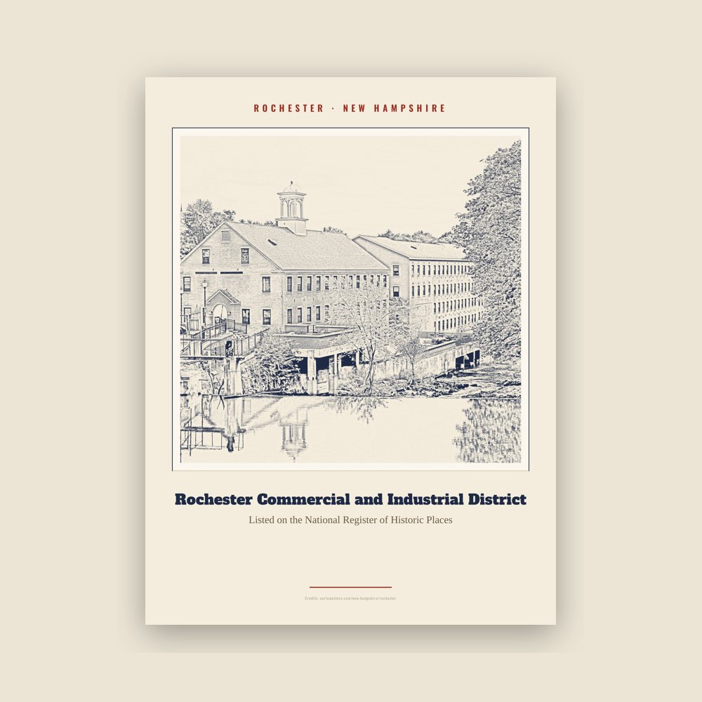 Rochester Rochester Commercial and Industrial District Landmark Print