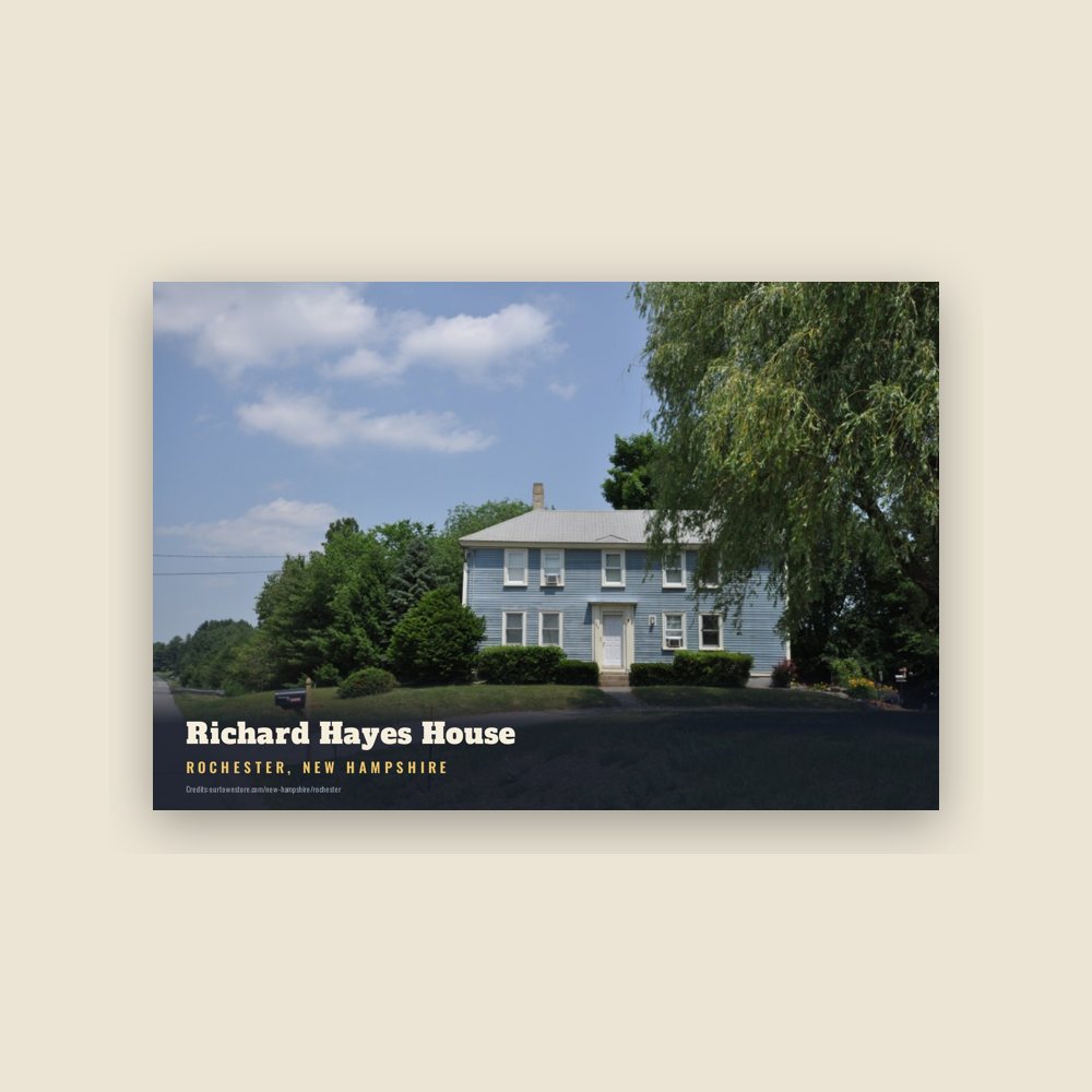 Rochester Richard Hayes House Postcard