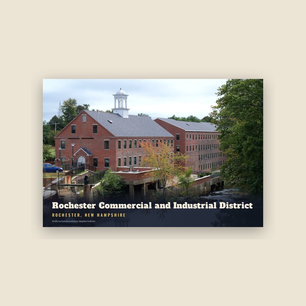 Rochester Rochester Commercial and Industrial District Postcard