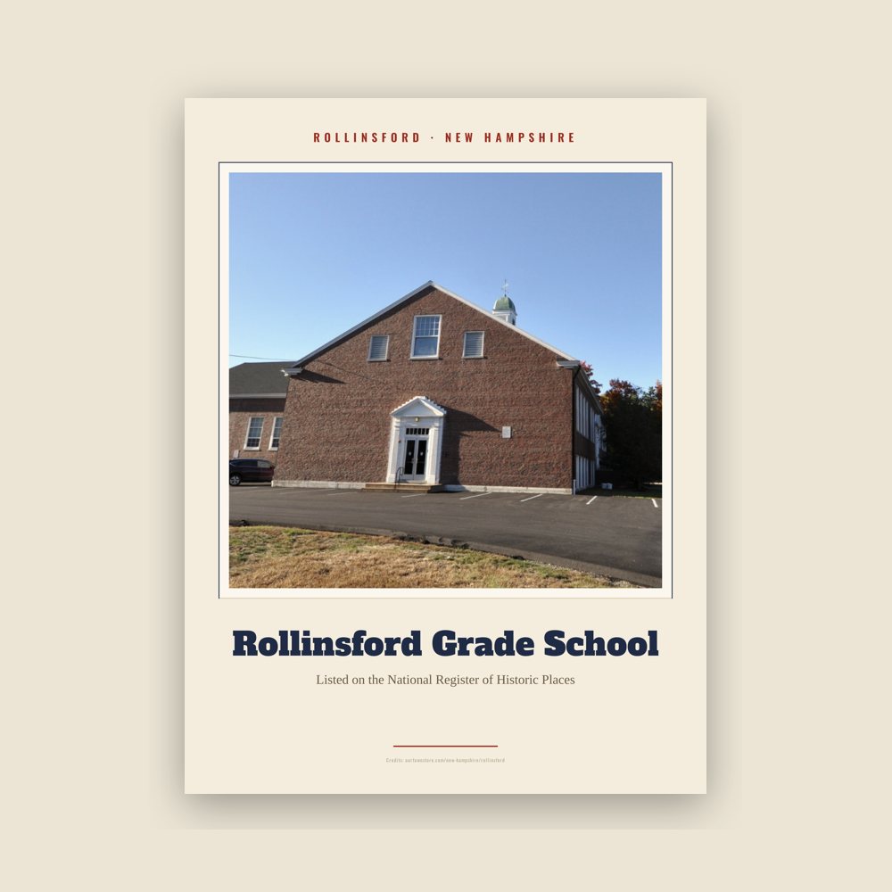 Rollinsford Rollinsford Grade School Landmark Print