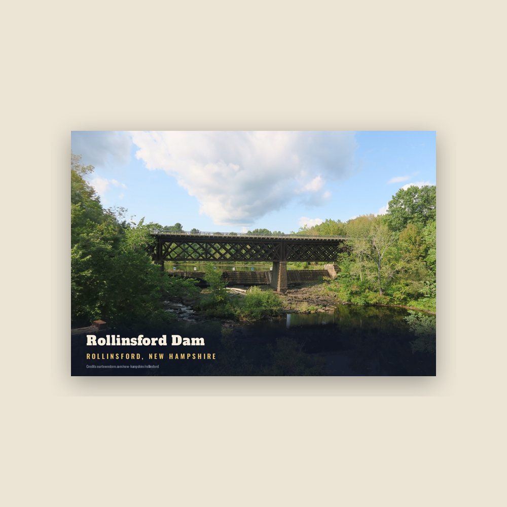 Rollinsford Rollinsford Dam Postcard