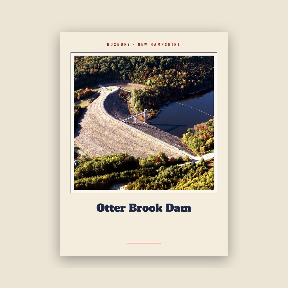 Roxbury Otter Brook Dam Landmark Print