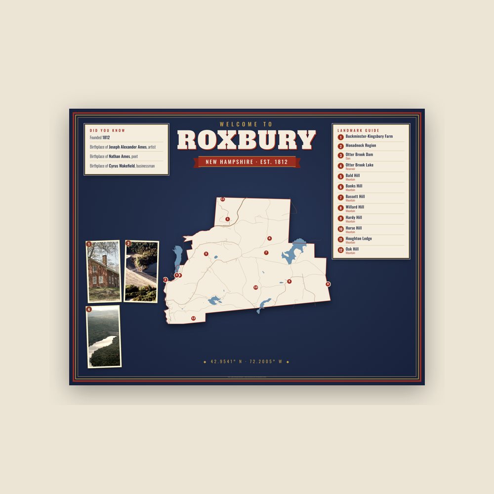 Roxbury Map Placemat