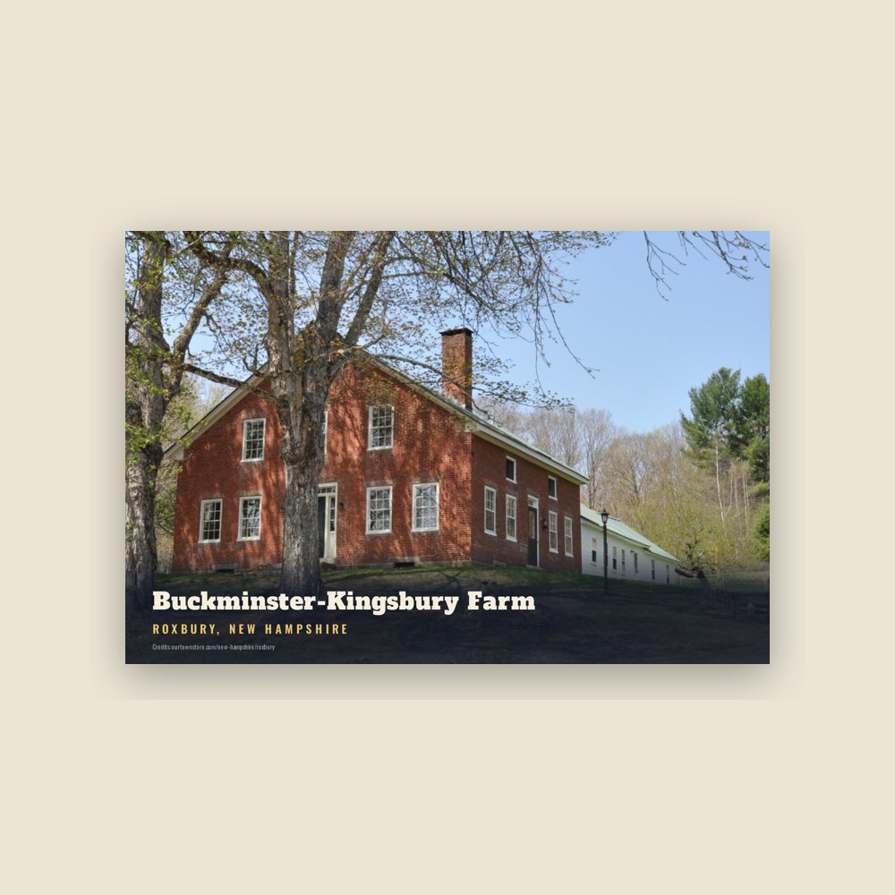 Roxbury Buckminster-Kingsbury Farm Postcard