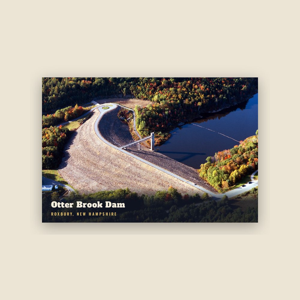 Roxbury Otter Brook Dam Postcard