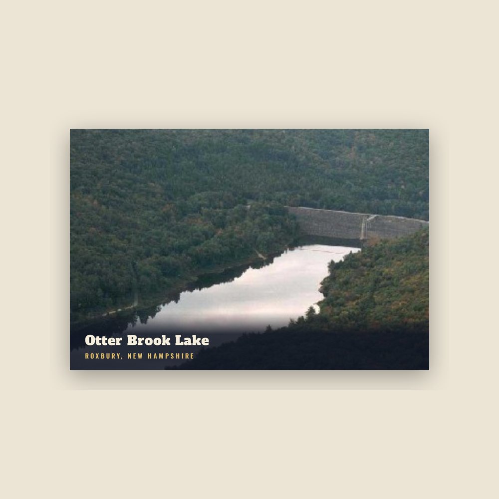 Roxbury Otter Brook Lake Postcard