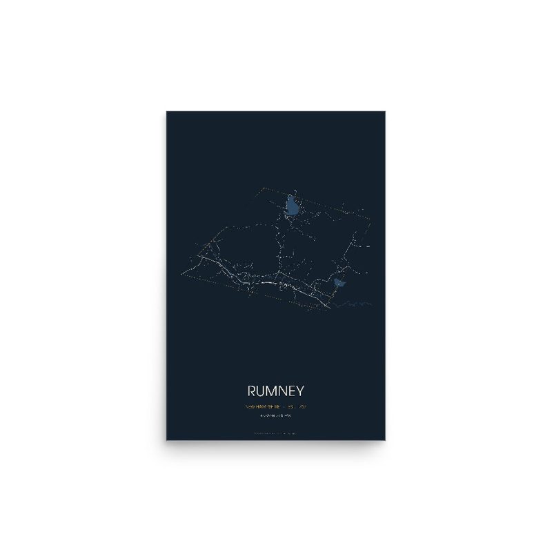 Rumney Street Map Poster · Midnight
