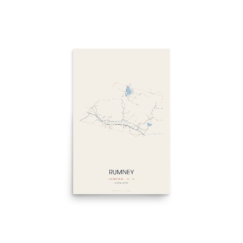 Rumney Street Map Poster · Linen