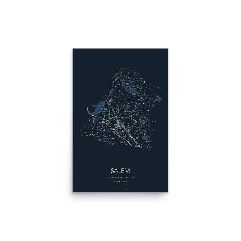 Salem Street Map Poster · Midnight