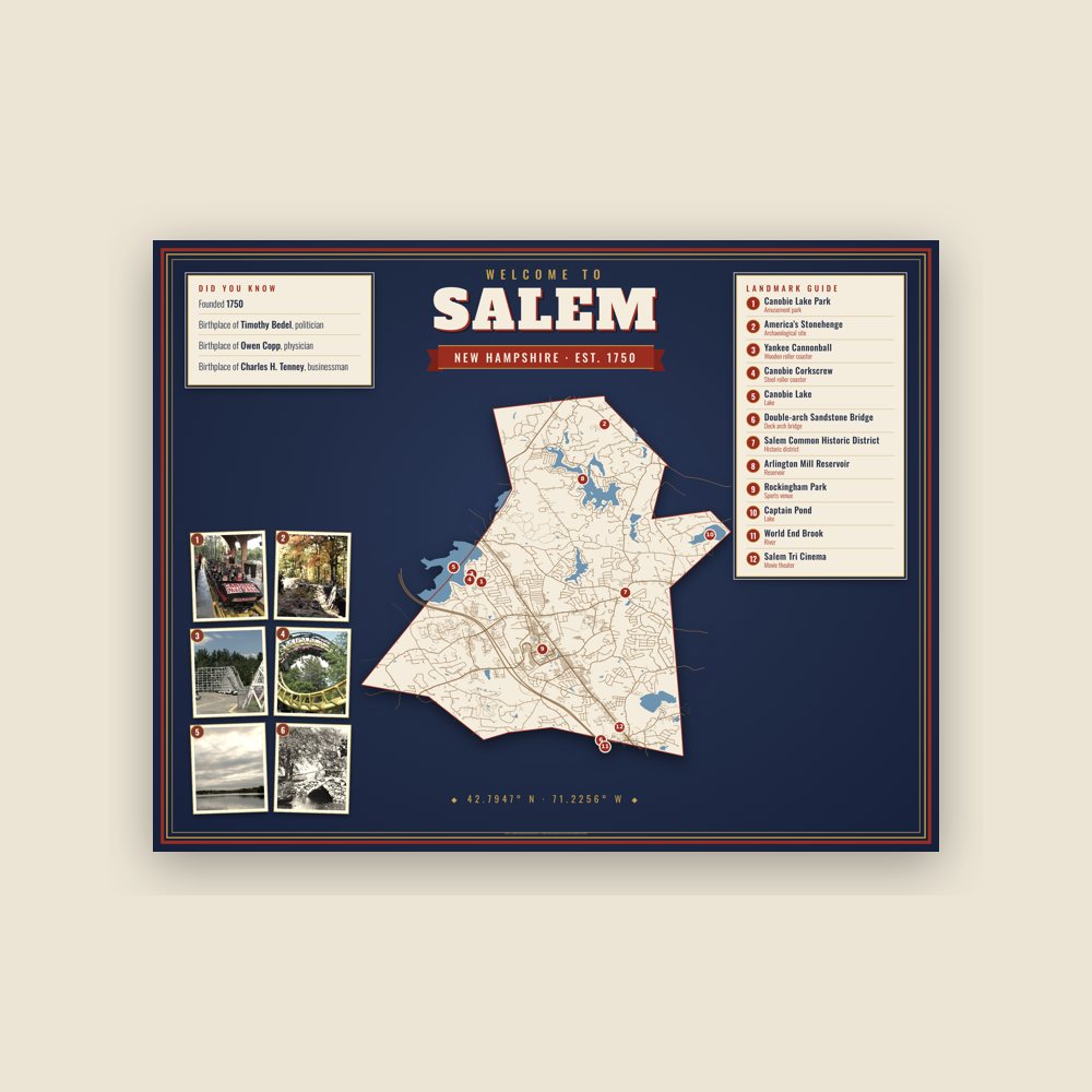 Salem Map Placemat