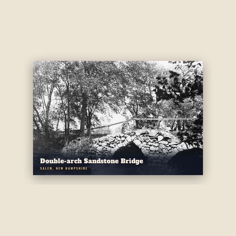 Salem Double-arch Sandstone Bridge Postcard