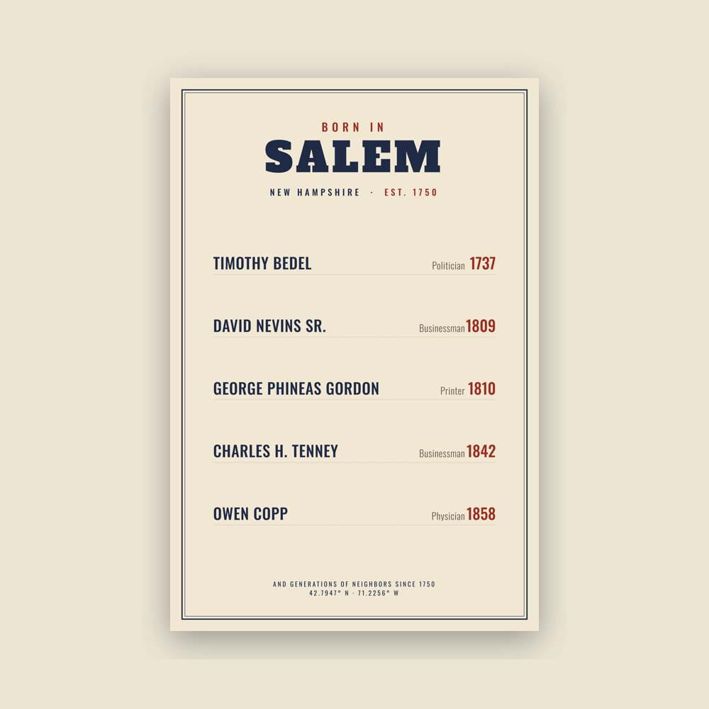 Salem “Born In” Poster