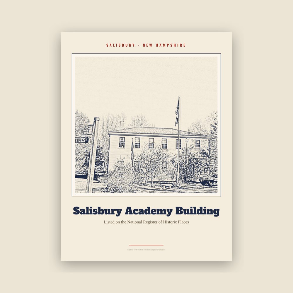 Salisbury Salisbury Academy Building Landmark Print