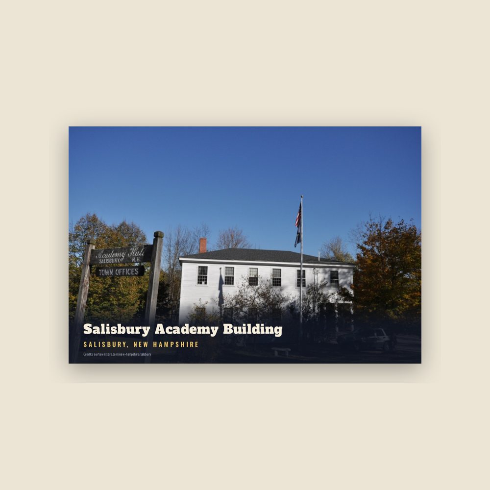 Salisbury Salisbury Academy Building Postcard