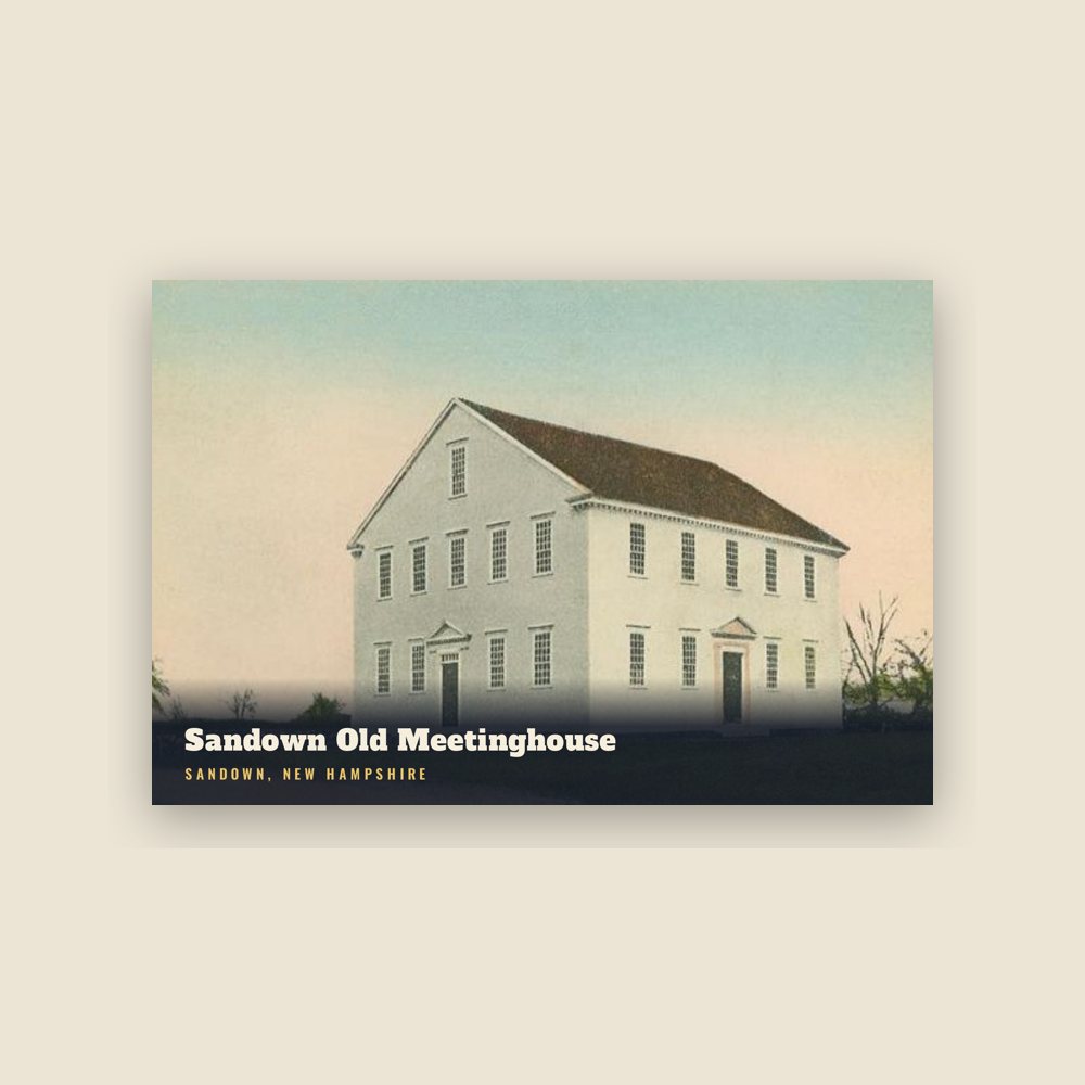Sandown Sandown Old Meetinghouse Postcard