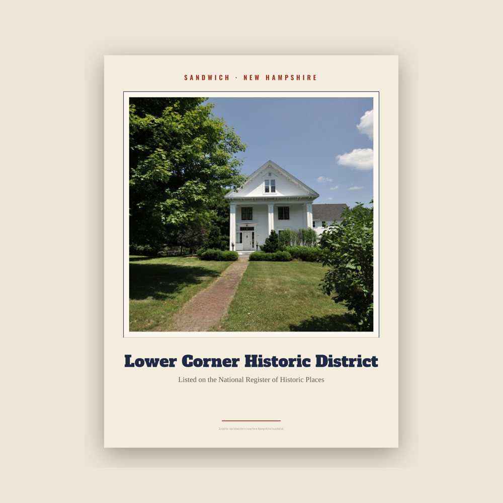 Sandwich Lower Corner Historic District Landmark Print