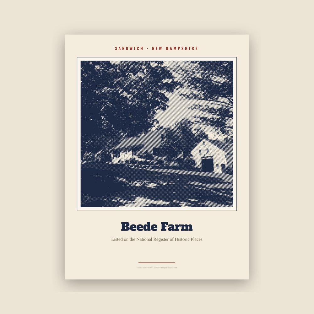 Sandwich Beede Farm Landmark Print