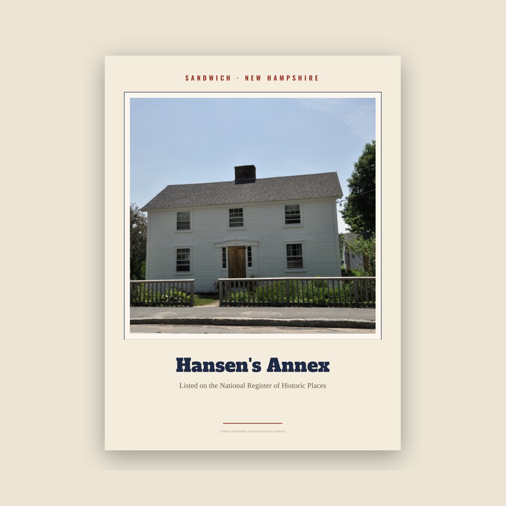 Sandwich Hansen's Annex Landmark Print
