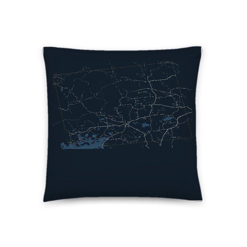 Sandwich Map Throw Pillow
