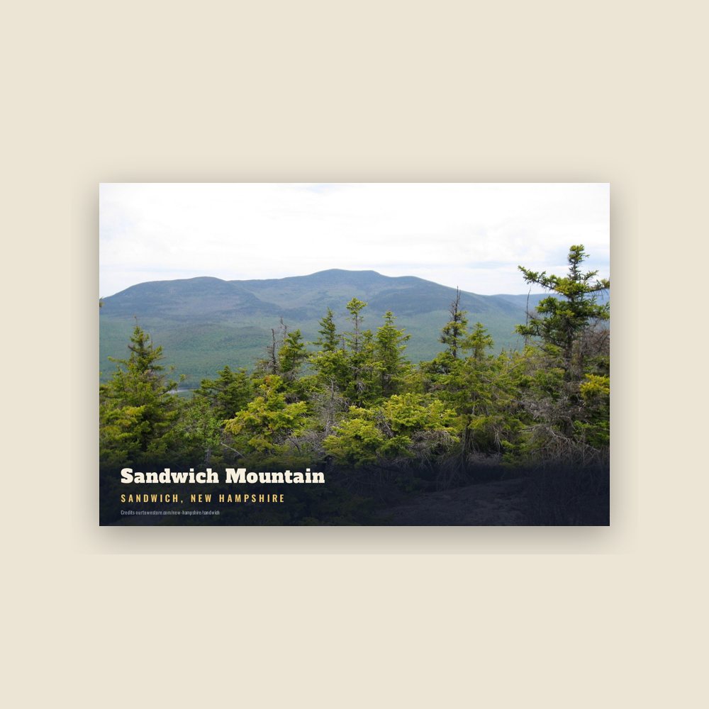 Sandwich Sandwich Mountain Postcard
