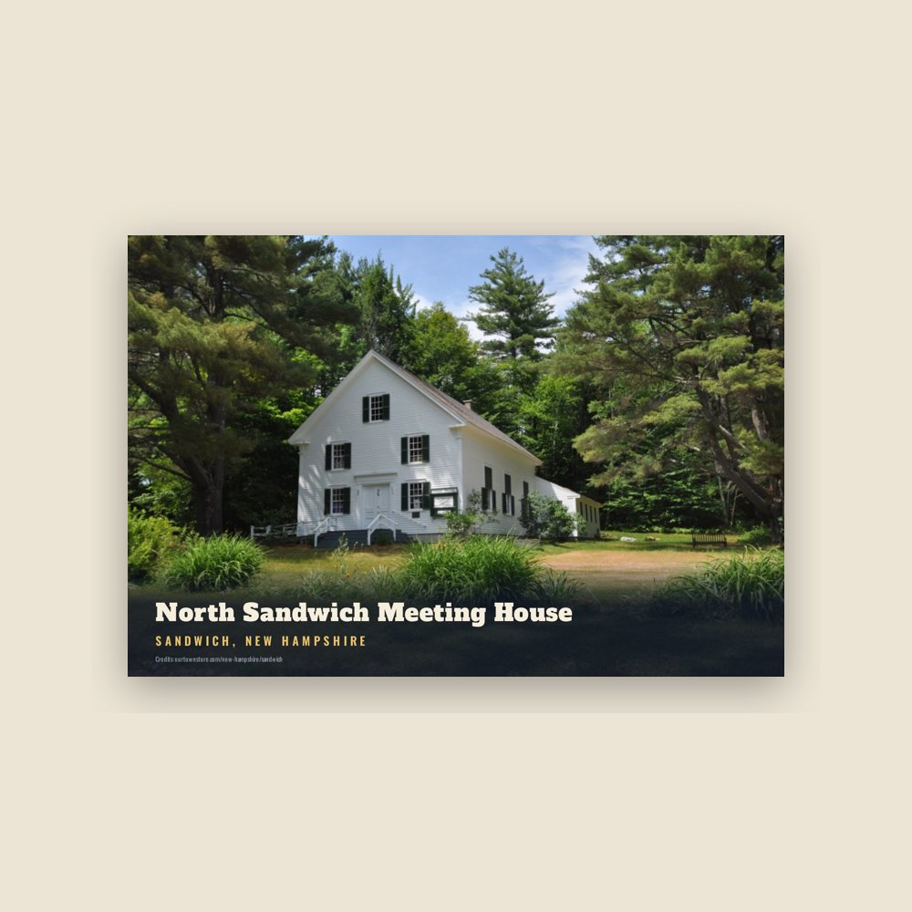 Sandwich North Sandwich Meeting House Postcard
