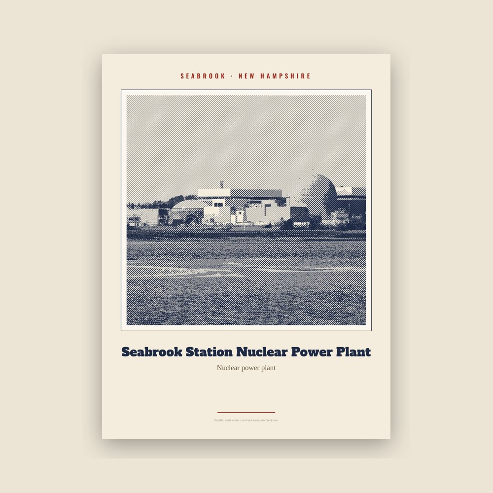Seabrook Seabrook Station Nuclear Power Plant Landmark Print