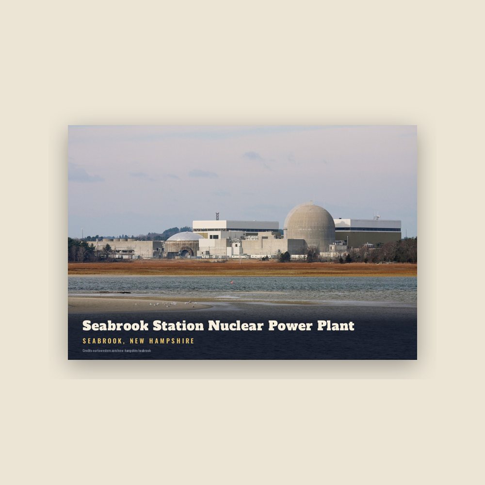 Seabrook Seabrook Station Nuclear Power Plant Postcard