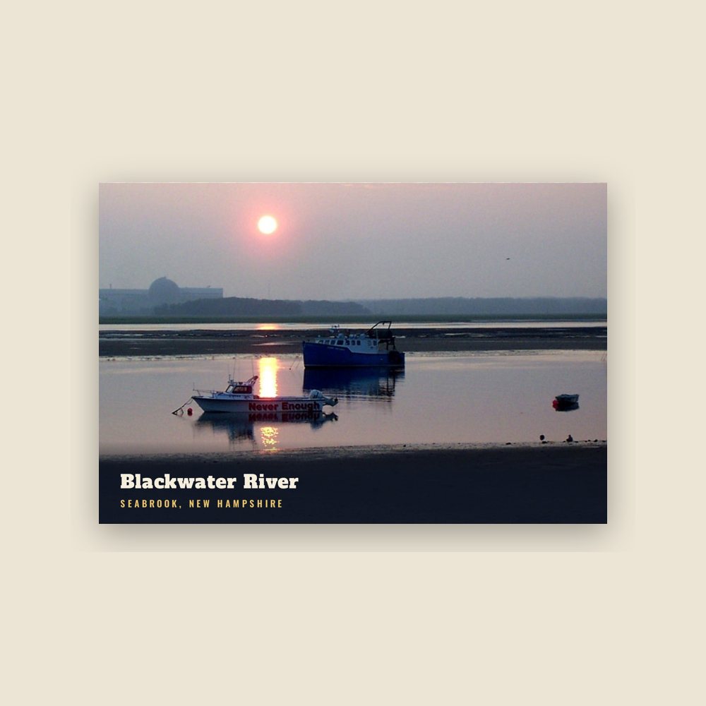 Seabrook Blackwater River Postcard