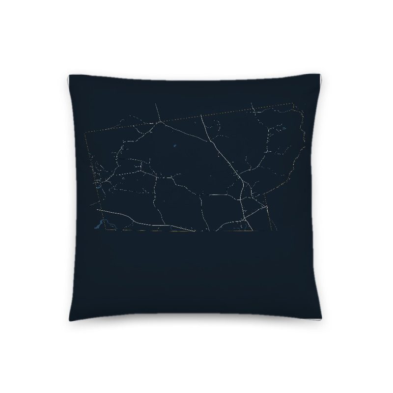Sharon Map Throw Pillow