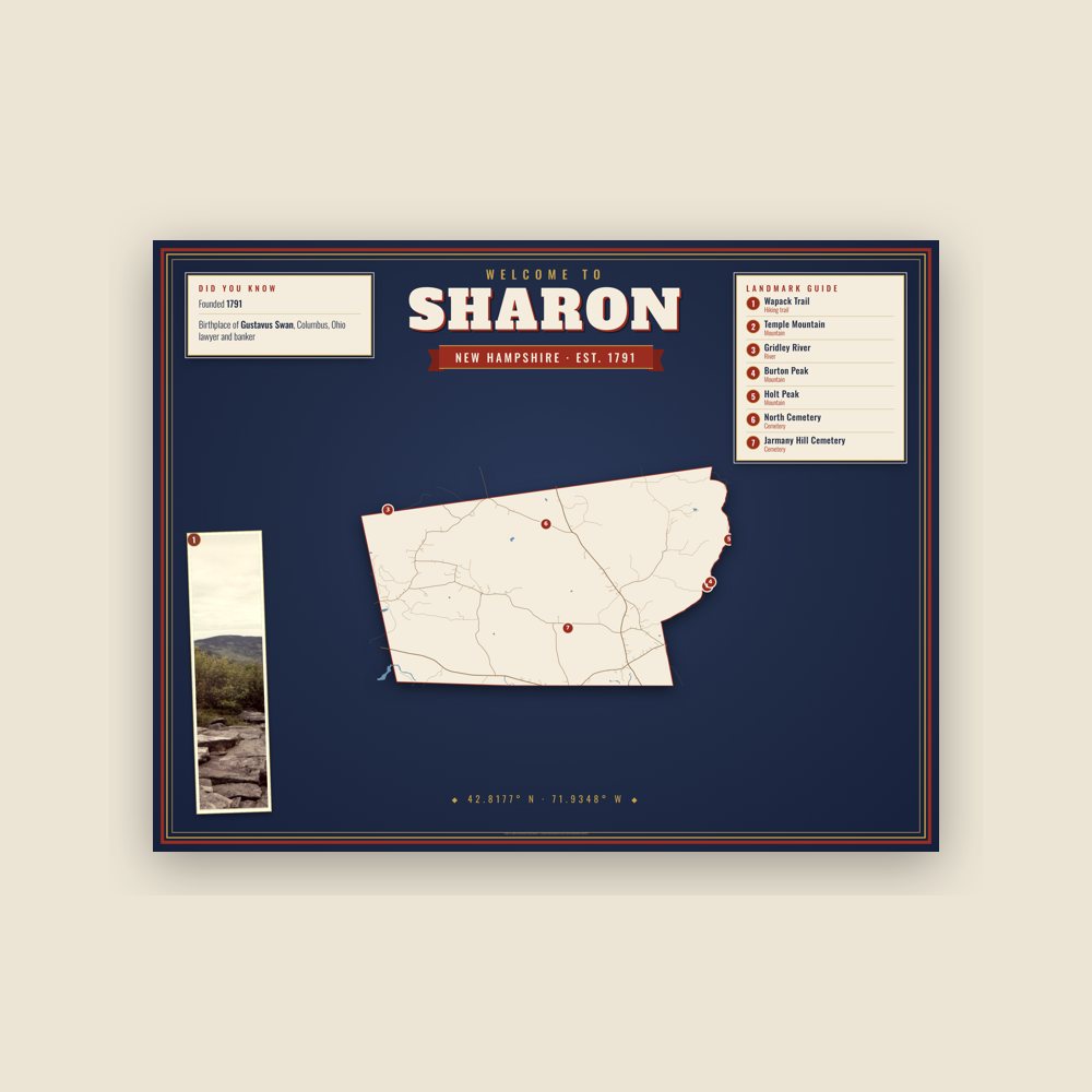 Sharon Map Placemat