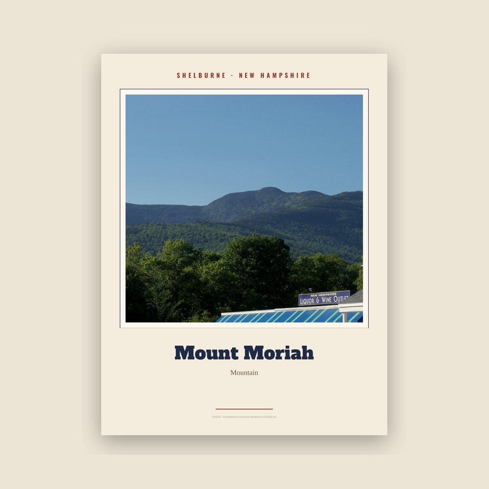 Shelburne Mount Moriah Landmark Print