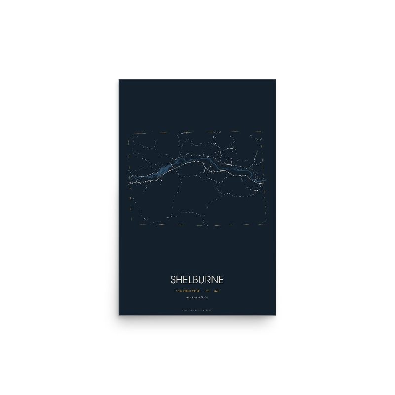 Shelburne Street Map Poster · Midnight