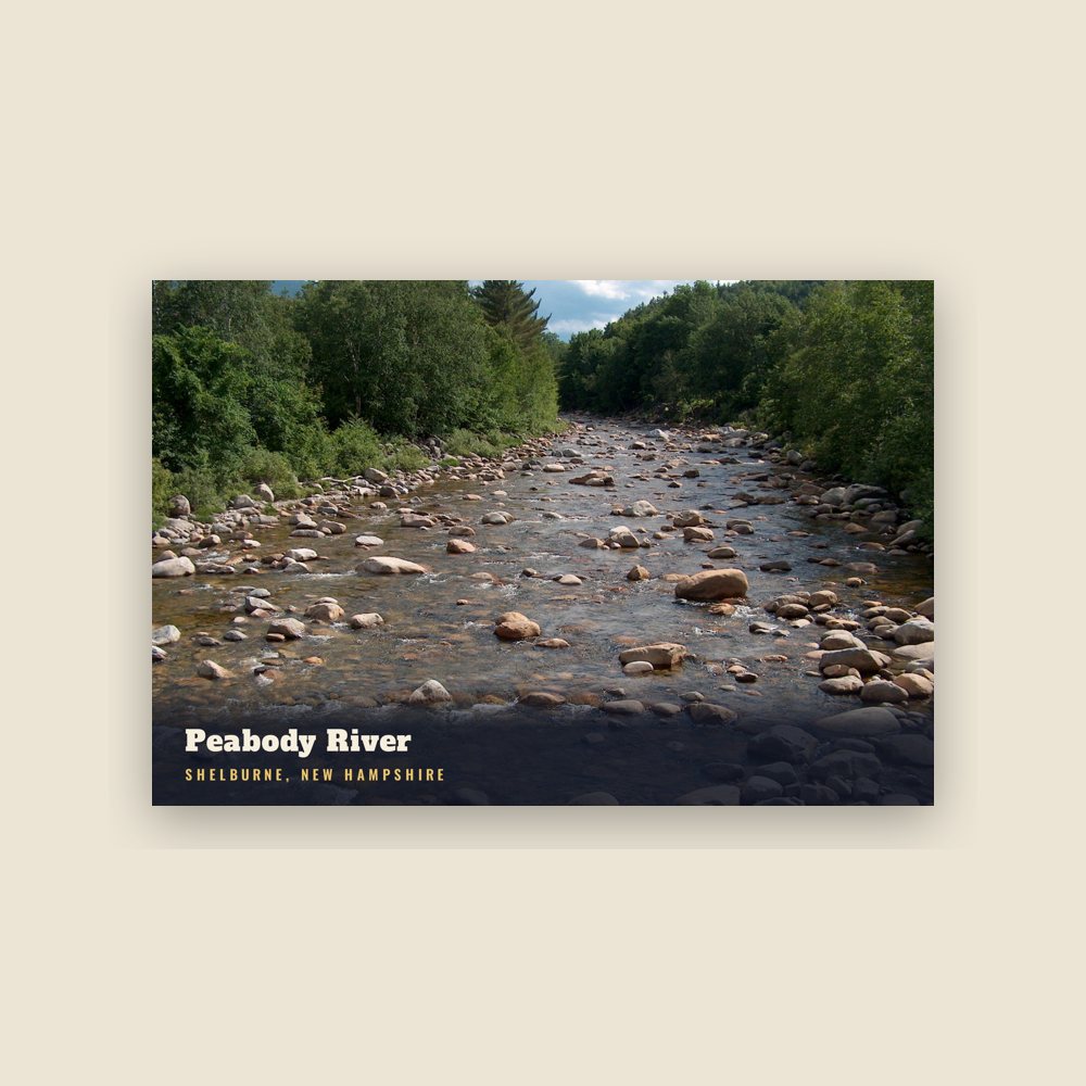 Shelburne Peabody River Postcard