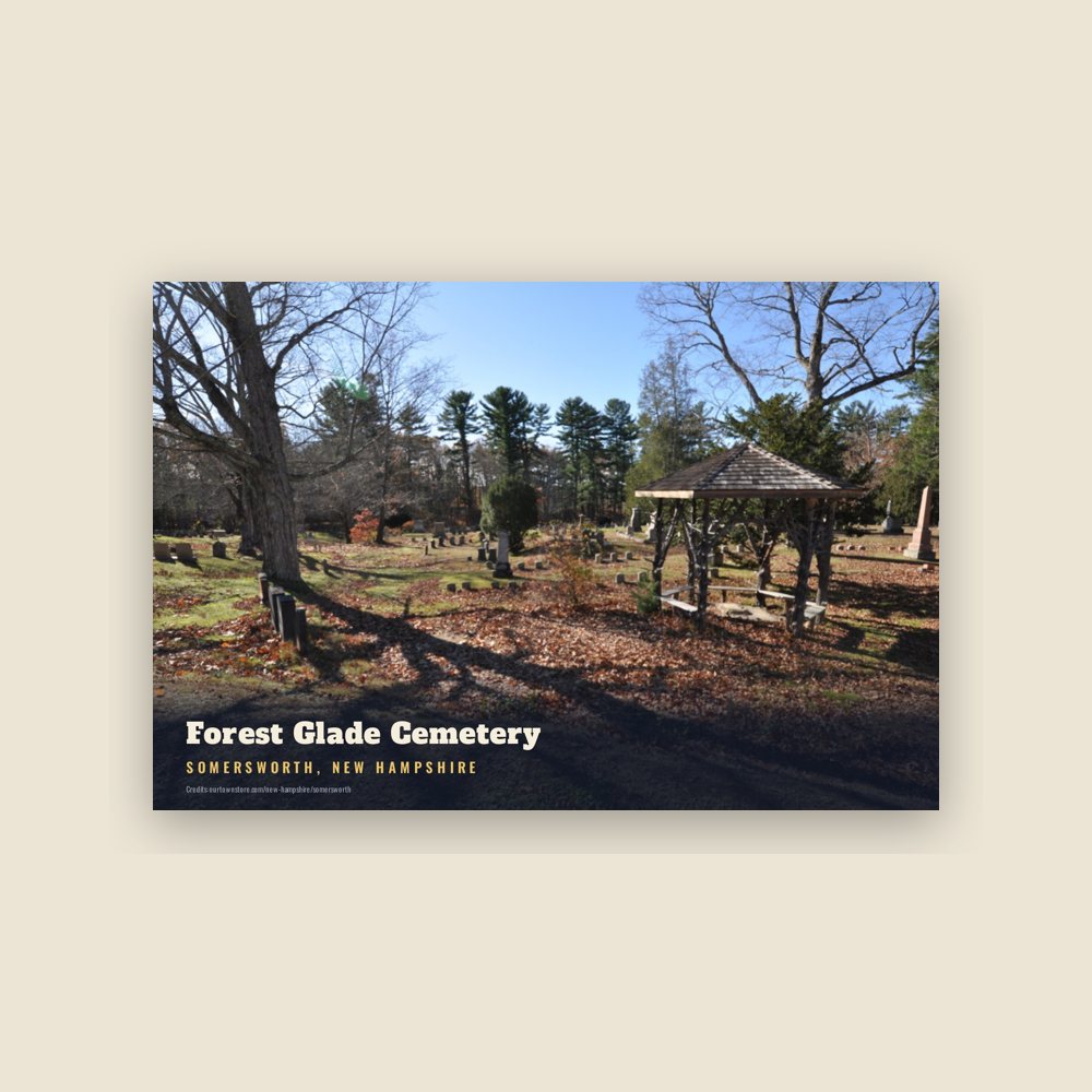 Somersworth Forest Glade Cemetery Postcard
