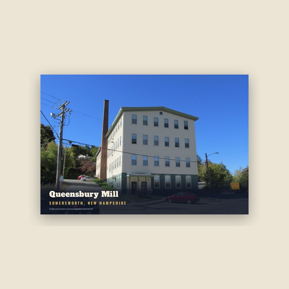 Somersworth Queensbury Mill Postcard