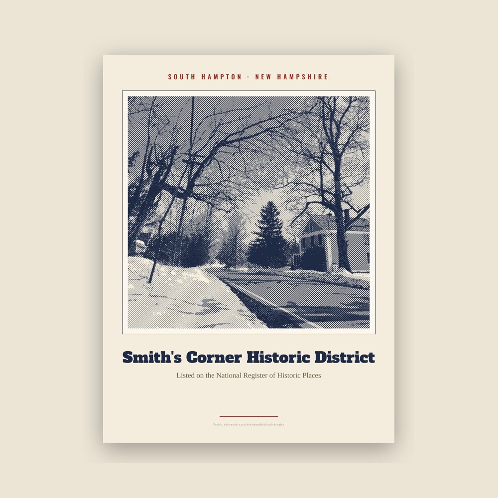 South Hampton Smith's Corner Historic District Landmark Print