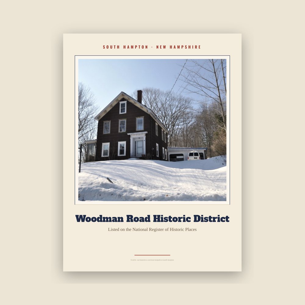 South Hampton Woodman Road Historic District Landmark Print