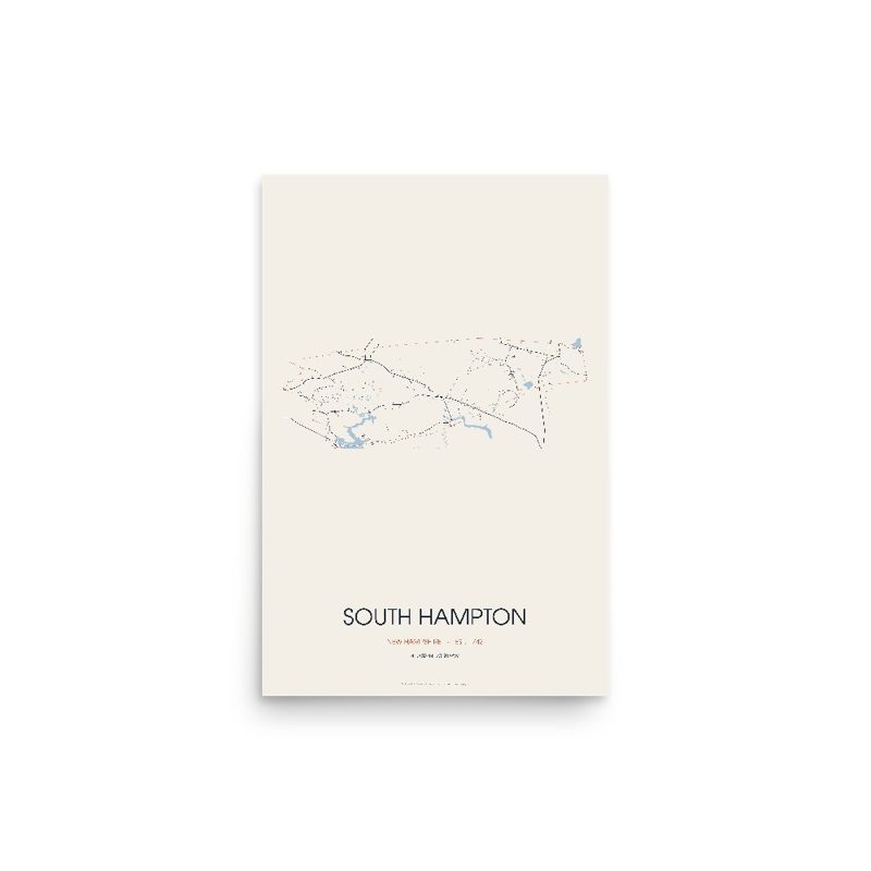 South Hampton Street Map Poster · Linen
