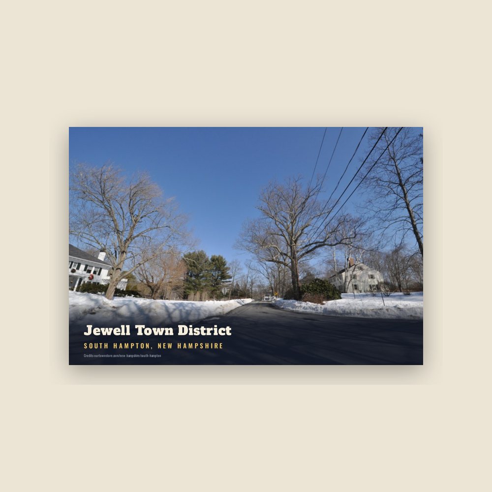 South Hampton Jewell Town District Postcard