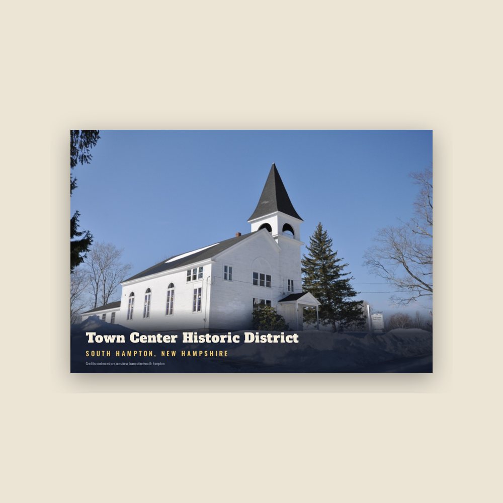 South Hampton Town Center Historic District Postcard