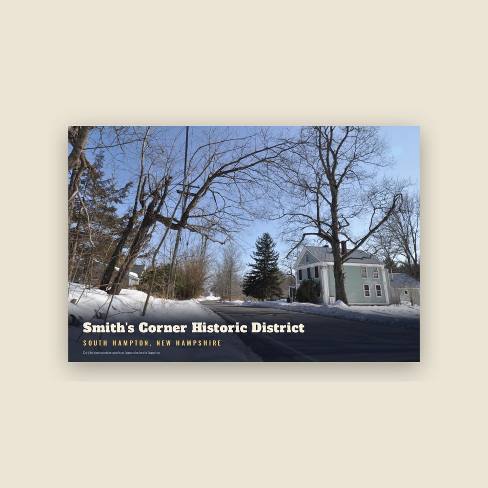 South Hampton Smith's Corner Historic District Postcard