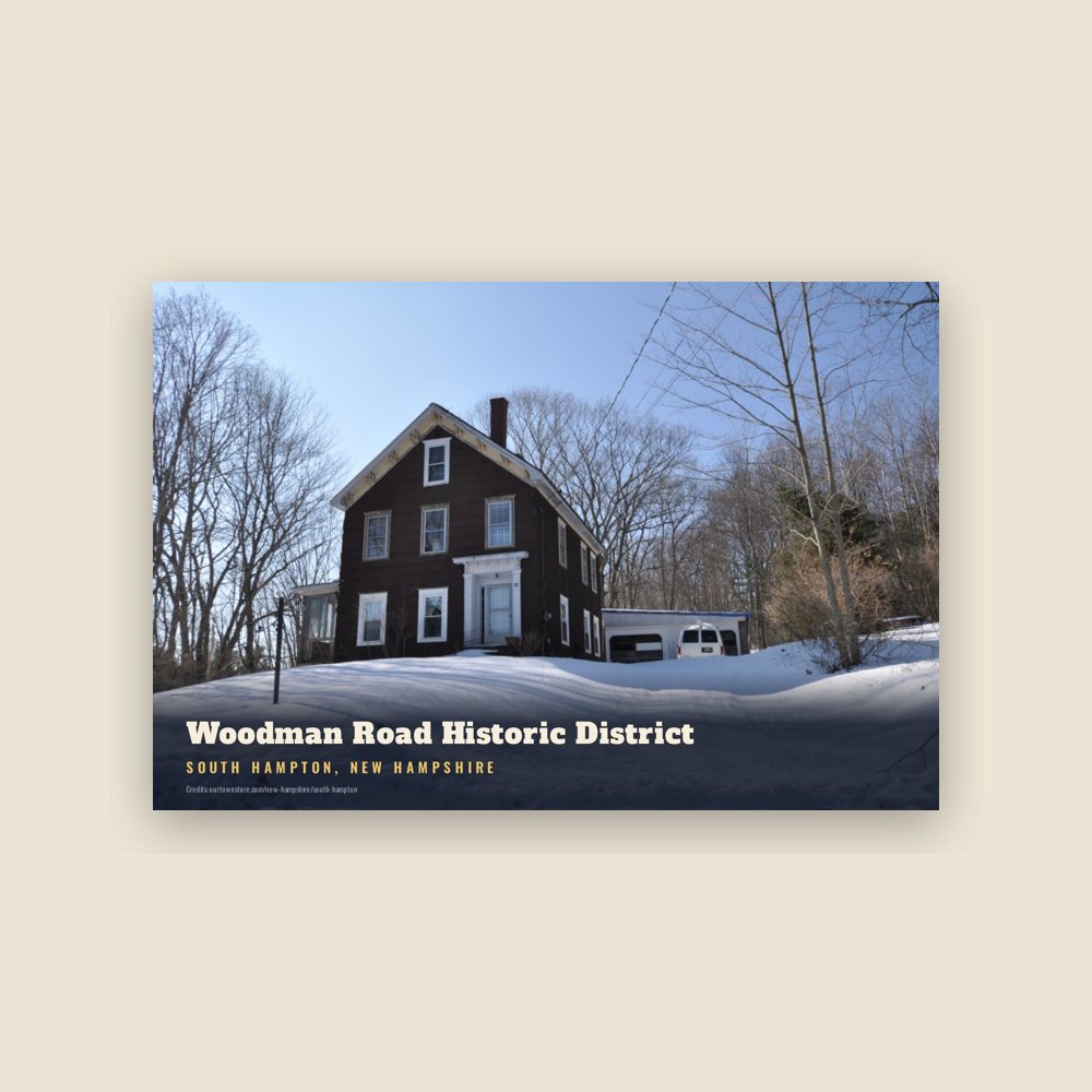 South Hampton Woodman Road Historic District Postcard