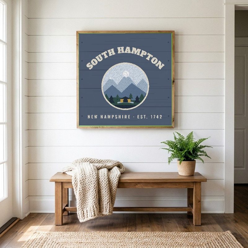 South Hampton Hometown Wood Sign