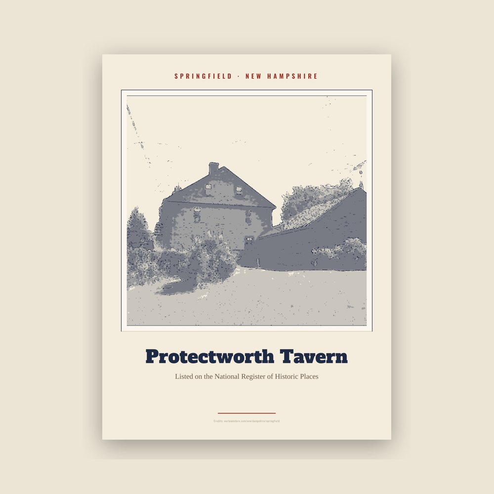 Springfield Protectworth Tavern Landmark Print