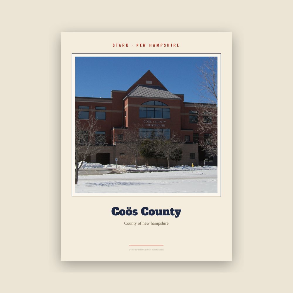 Stark Coös County Landmark Print